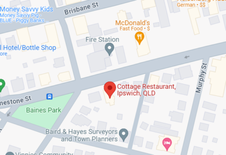 accessible cottage restaurant Ipswich map