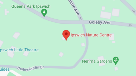 Ipswich Nature Centre Queens Park map 